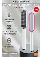 Плойка-стайлер - электрическая расческа выпрямитель волос:uz:Sochni tekislovchi elektr taroq Straight Comb Temperature Control