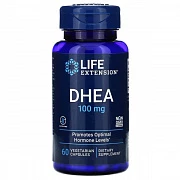 Life Extension, DHEA 100 мг, 60 вегетарианских капсул