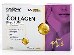 Жидкий коллаген Day2Day Collagen Beauty Plus 30 ампул:uz:Suyuq kollagen Day2Day Collagen Beauty Plus 30 ampula