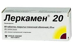 ЛЕРКАМЕН 20 таблетки 20мг N28