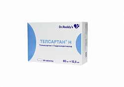 ТЕЛСАРТАН Н таблетки 80мг+12,5мг N28