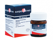 KARDIOMAGNIL tabletkalari 150 mg+30,39 mg N100