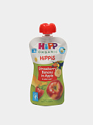 Детское пюре HiPP Organic, земляника, банан, яблоко, 100 г
