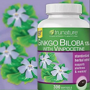 БАД для мозга и памяти Ginkgo Biloba Trunature (300 капсул)
