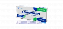 AZITROMISIN tabletkalari 250mg N6