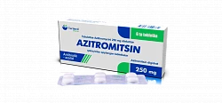 AZITROMISIN tabletkalari 250mg N6