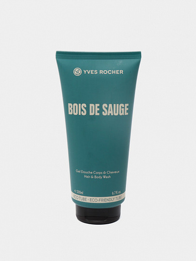 Шампунь-гель для душа Yves Rocher Bois de Sauge, 200 мл