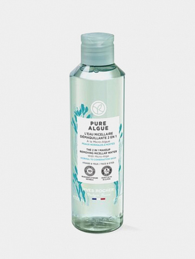 Мицеллярная вода для снятия макияжа с микроводорослями Yves Rocher Pure Algue, 200 мл