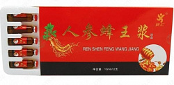 Маточное молочко с женьшенем Ren shen Feng Wang Jiang 10х12 мл.