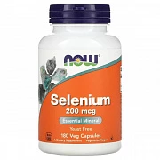 Selenium, Now Foods, 200 mkg, 180 kapsulalar