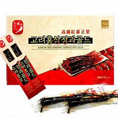 Цукаты с красным корейским женьшенем Confection Gold:uz:Qizil Koreya ginseng Confection Gold bilan shakarlangan mevalar