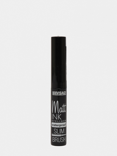 Подводка для глаз LUXVISAGE Matt INK waterproof, черный, 4г