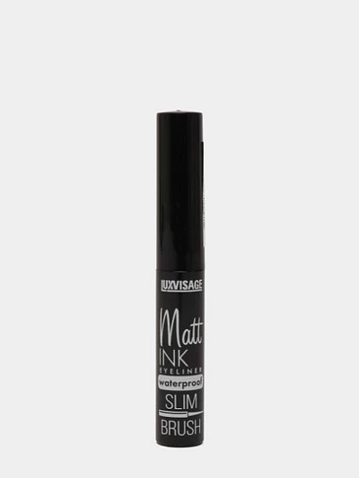 Подводка для глаз LUXVISAGE Matt INK waterproof, черный, 4г
