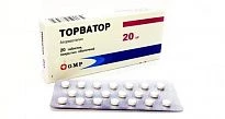 ТОРВАТОР таблетки 20мг N20