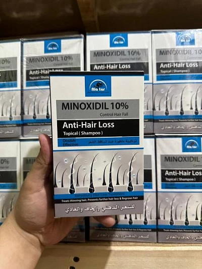 Шампунь Minoxidil 10% против выпадения волос (Таиланд) Шампунь Minoxidil 10% против выпадения волос (Таиланд):uz:Shampun Minoxidil 10% soch to'kilishiga qarshi (Tailand)
