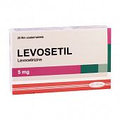 LEVOSETIL tabletkalari 5mg N40
