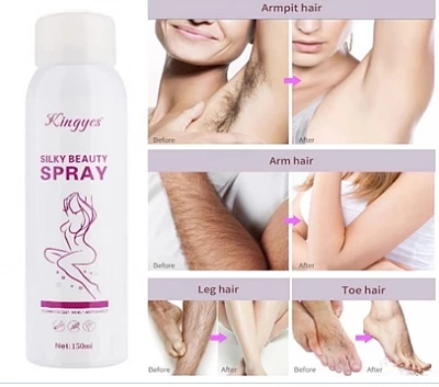 Спрей для депиляции Silky Beauty Spray от Kingyes Спрей для депиляции Silky Beauty Spray от Kingyes:uz:Kingyes tomonidan Depilator Sprey Silky Beauty Spray