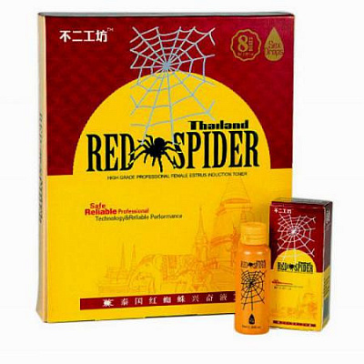Стойкие и натуральные капли для женщин "Red Spider":uz:Ayollar uchun uzoq muddatli va tabiiy tomchilar "Qizil o'rgimchak"