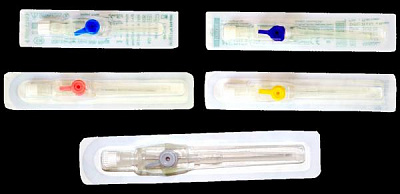 Канюля внутривенная, ангиокатетер, (стилет)16G, 17G, 18G, 20G, 22G, 24G, 26G