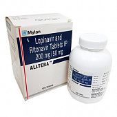 LOPINAVIR/RITONAVIR tabletkalari 200mg/50mg N120