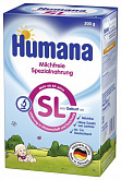 Humana SL Специальная смесь без коровьего молока и лактозы 500 гр