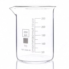 Стеклянный стакан низкий  Н-1-250 ТС (250 мл):uz:Shisha stakan past N-1-250 TS (250 ml)