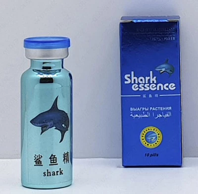 Shark Essence oziq-ovqat qo'shimchasi stimulyatori (10 tabletka) БАД стимулятор Shark Essence (10 таблеток):uz:Shark Essence oziq-ovqat qo'shimchasi stimulyatori (10 tabletka)