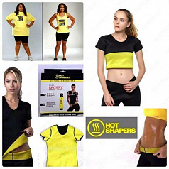 Футболка для похудения Hot Shapers (Хот Шейперс):uz:Ozdiruvchi Hot Shaper Slimming futbolkasi (Hot Shaper)