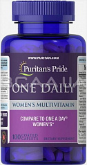 Витамины One Daily Women's Multivitamin Puritan's Pride:uz:Vitaminlar Bir Kundalik Ayollar Multivitaminli Puritanning mag'rurligi