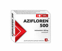 AZIFLOREN 500 tabletkalari 500mg N3