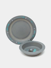 Набор тарелок "Экзотические животные"Canpol babies Tableware Set of 2 elements EXOTIC ANIMALS, 2 шт