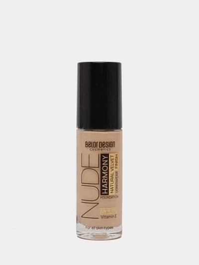 Тональный крем Belor Design Nude Harmony, тон 201 Light beige, 33 г