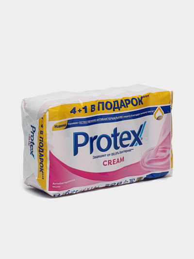 Мыло Туалетное Protex Cream 4+1 70гр