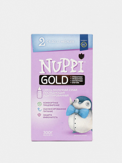 Смесь Nuppi Gold 2 (6-12м), 300г