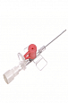 Канюля с портом для  внутривенных инъекций и крыльями POLYFLON, FEP, 20G :uz:Vena ichiga yuborish uchun portli kanül va qanotlar POLYFLON, FEP, 20G