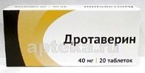 DROTAVERIN 0,04 tabletkalari N20