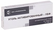 UGOL AKTIVIROVANNIY UBF 0,25 tabletkalari N10