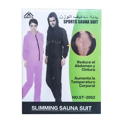 Костюм-сауна для похудения Sibote ST-2052:uz:Sibote ST-2052 vazn yo'qotish uchun sauna kostyumi