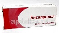 BISOPROLOL 0,01 tabletkalari N50