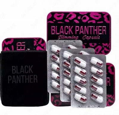 Капсулы «Черная пантера» для похудения:uz:Black Pantherozish uchun