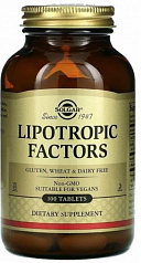 Таблетки для похудения "Липотропный фактор" от Solgar:uz:Xun tabletkalari Lipotropic Factors