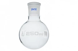 Колба круглодонная 250 мл, шлиф 29/32 :uz:Dumaloq tubli kolba 250 ml, shlif 29/32 