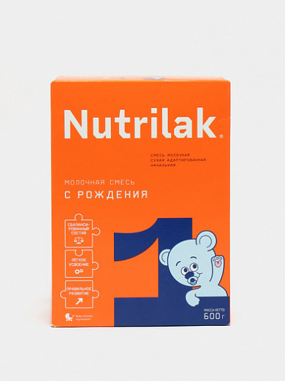 Смесь молочная Nutrilak 1, от 0 до 6 месяцев, 600 г