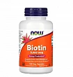 Биотин Now Foods, 5000 мкг, 120 вегетарианских капсул:uz:Now Foods Biotin, 5000 mkg, 120 Veg Kapsül