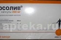 УРСОЛИВ капсулы 250мг N100