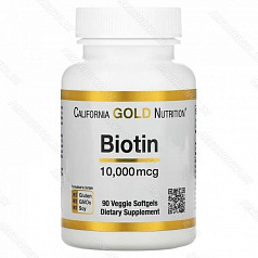 Биoтин, 10 000 мкг, 90 вeгeтapиaнcкиx кaпcул:uz:Bioti, MK 10 000, 90 vegetarian kapsulalarida