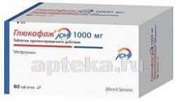 ГЛЮКОФАЖ ЛОНГ 1,0 таблетки N60