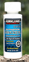 Средство от выпадения волос "Мinoxidil kirkland 5%":uz:Soch to'kilishi uchun vosita "Minoxidil kirkland 5%"