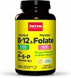 Биоактивные витамины B12 и B9 Jarrow Formulas Extra Strength Methyl 100 таб:uz:Biologik faol vitaminlar B12 va B9 Jarrow formulalari qo'shimcha kuchli metil 100 tab
