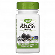 Nature's Way, qora yong'oq qobig'i, 500 mg, 100 sabzavotli kapsulalar